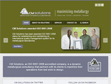 Tablet Screenshot of cm-solutions.co.za